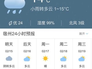 宿州天气预报15天最新（宿州天气预报15天最新淮北）