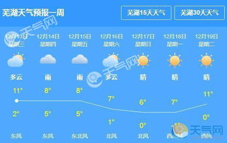 芜湖天气预报15天，掌握天气脉搏，从容规划每日生活